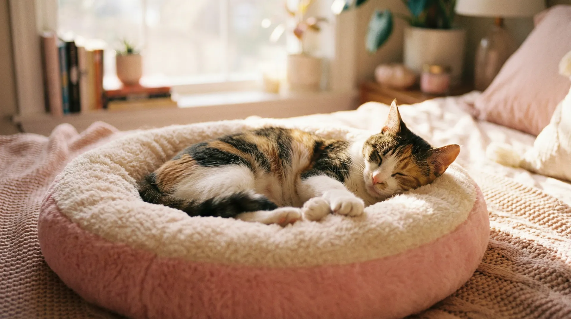 三花猫安静入睡 - porny